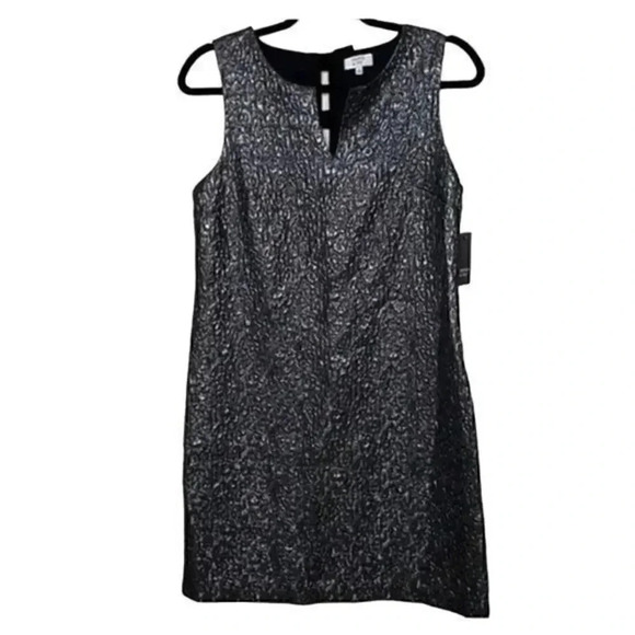 crown & ivy Dresses & Skirts - Crown & Ivy NWT sz 4 sleeveless little black metallic dress